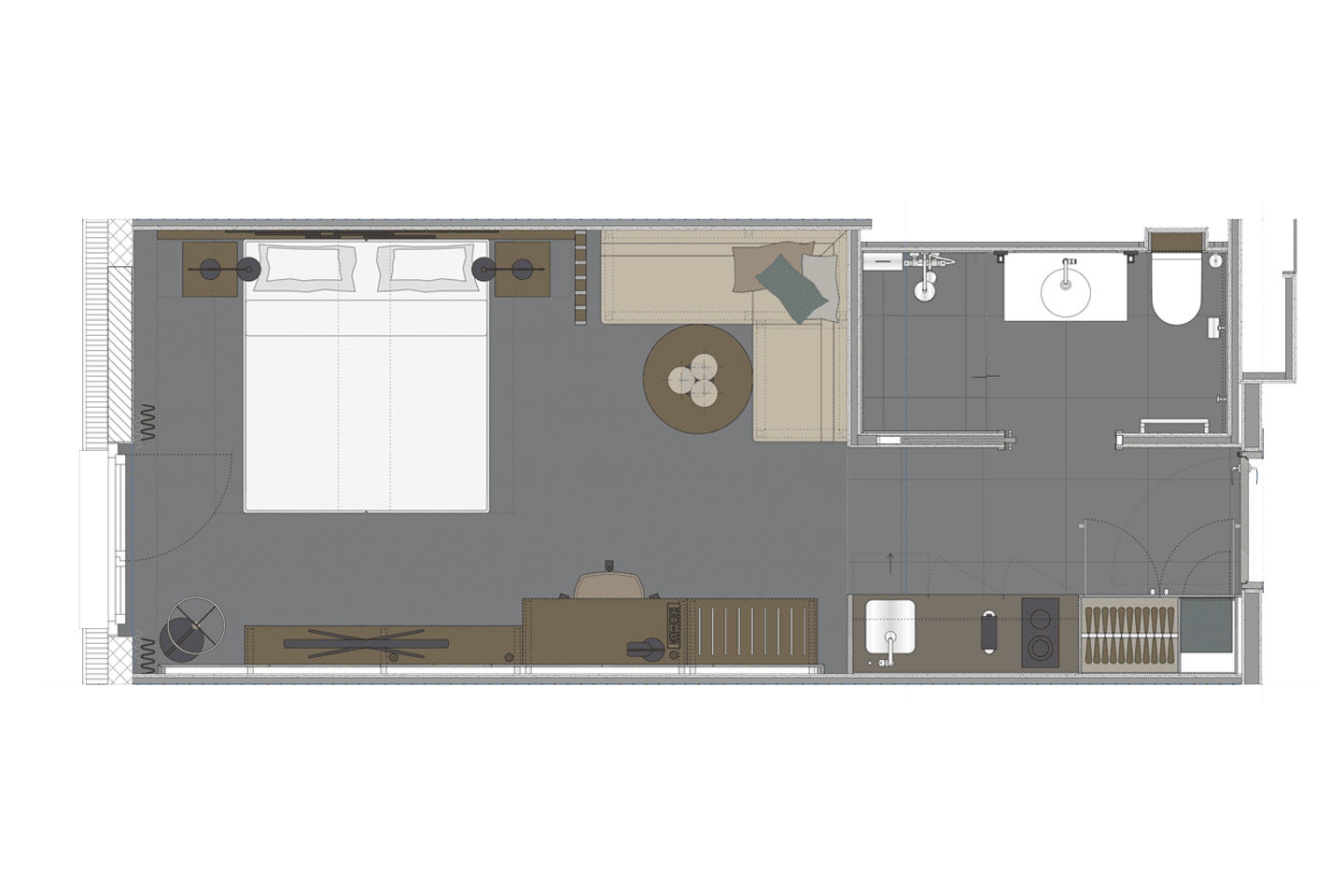 Studio Suite - 28m2 - 4