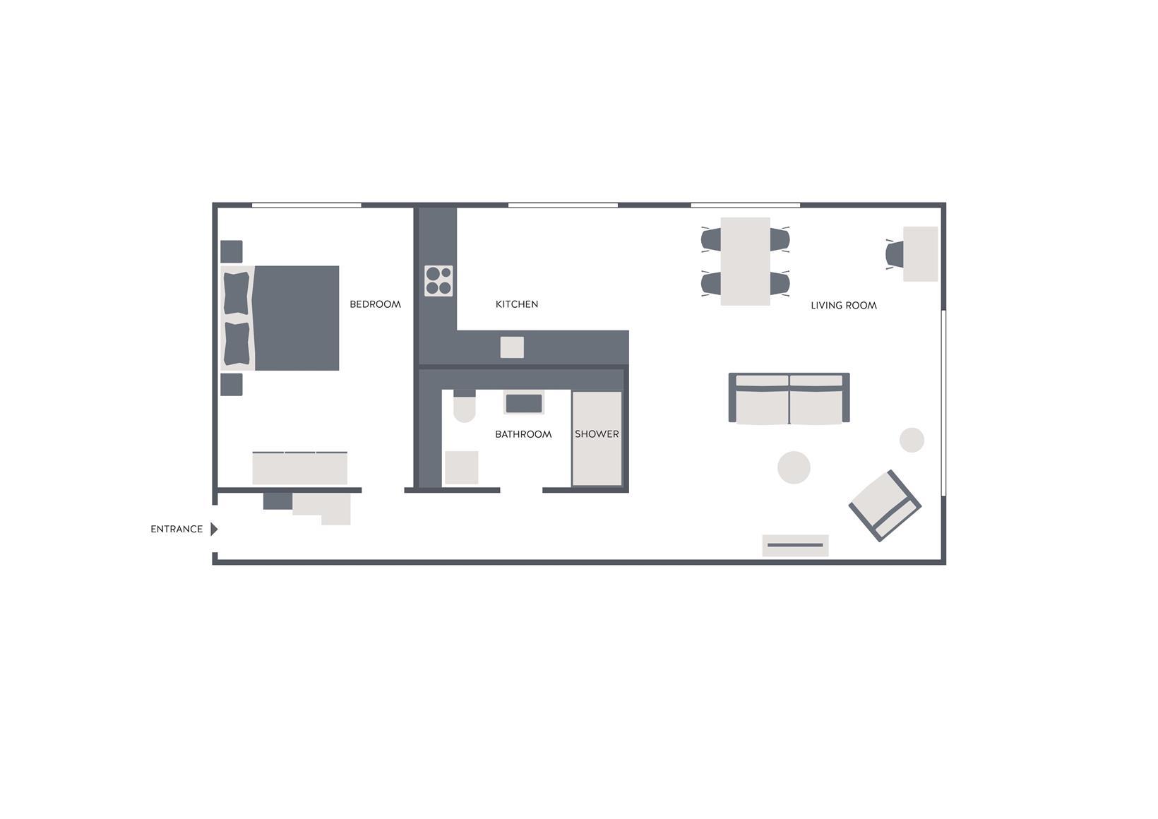 2 Zimmer Superior Serviced Apartment Downtown - 8
