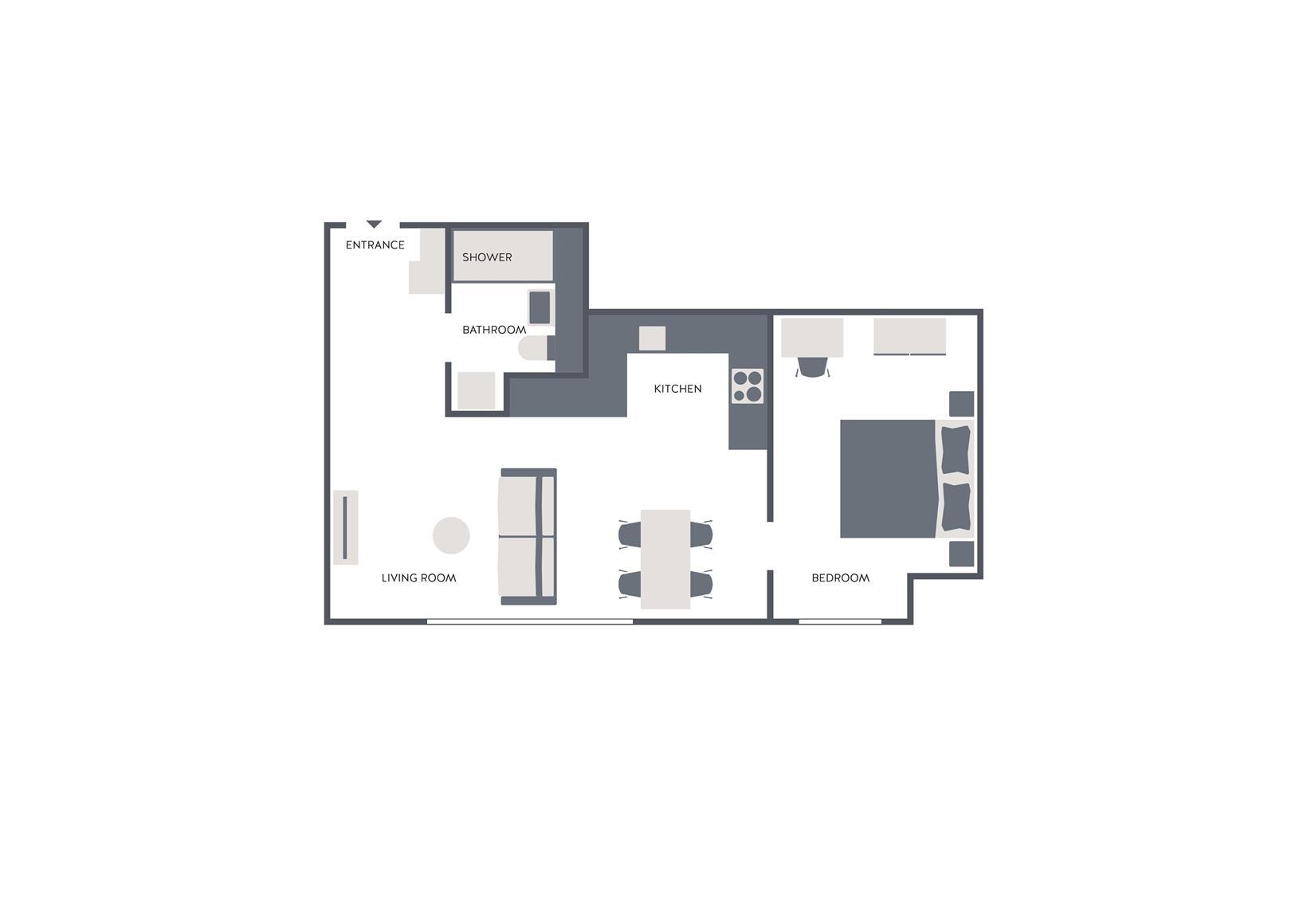 2 Zimmer Standard Serviced Apartment Downtown - 6