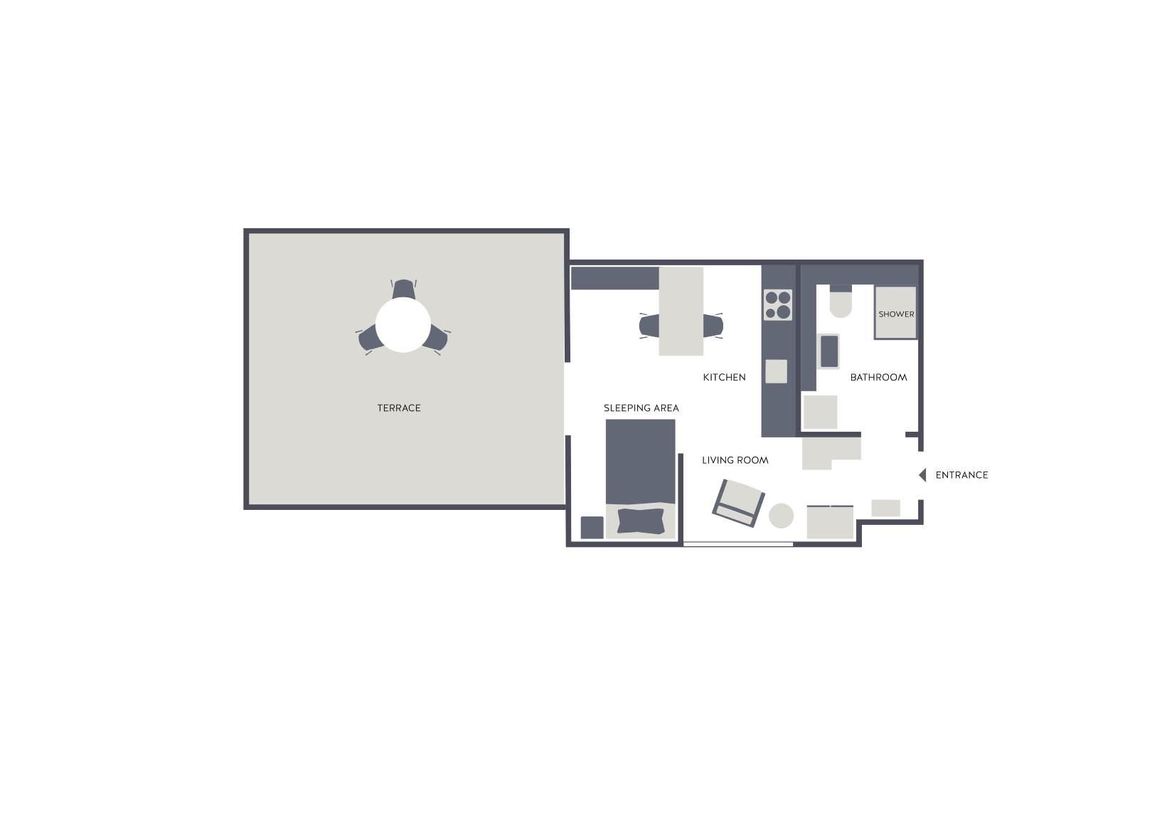 1 Zimmer Penthouse Serviced Apartment Downtown - 7