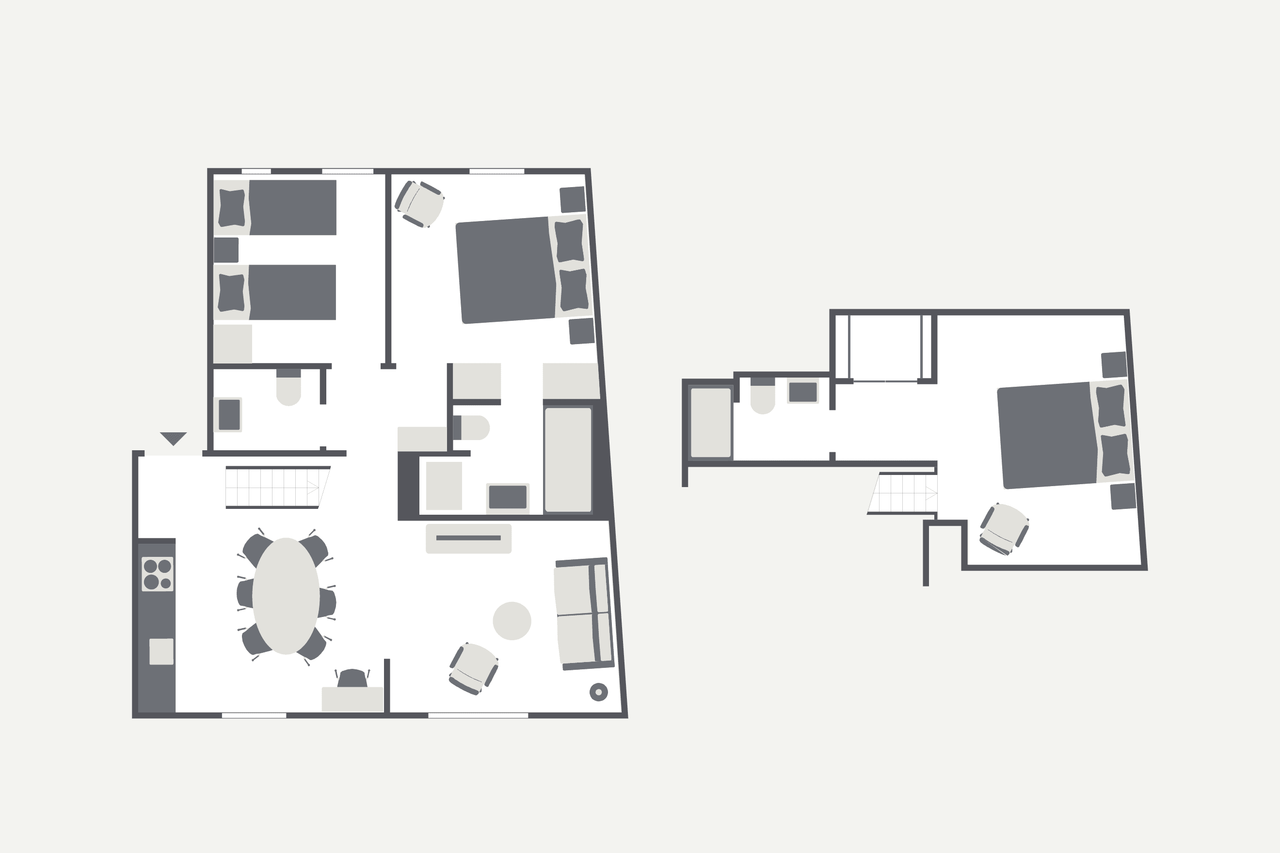 4 Zimmer Duplex Serviced Apartment Beckenhof - 9