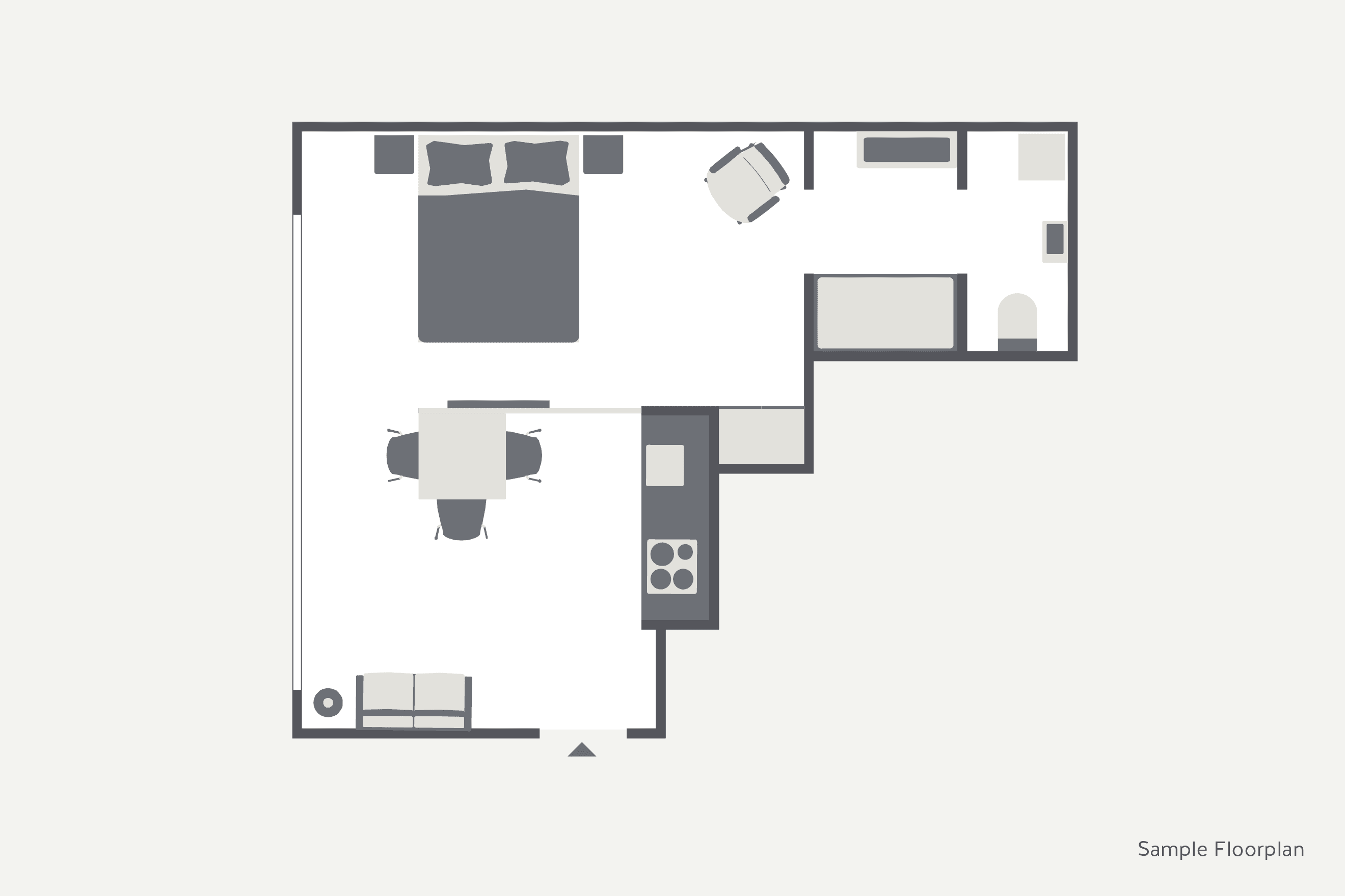 1 Room Serviced Apartment Beckenhof - 7