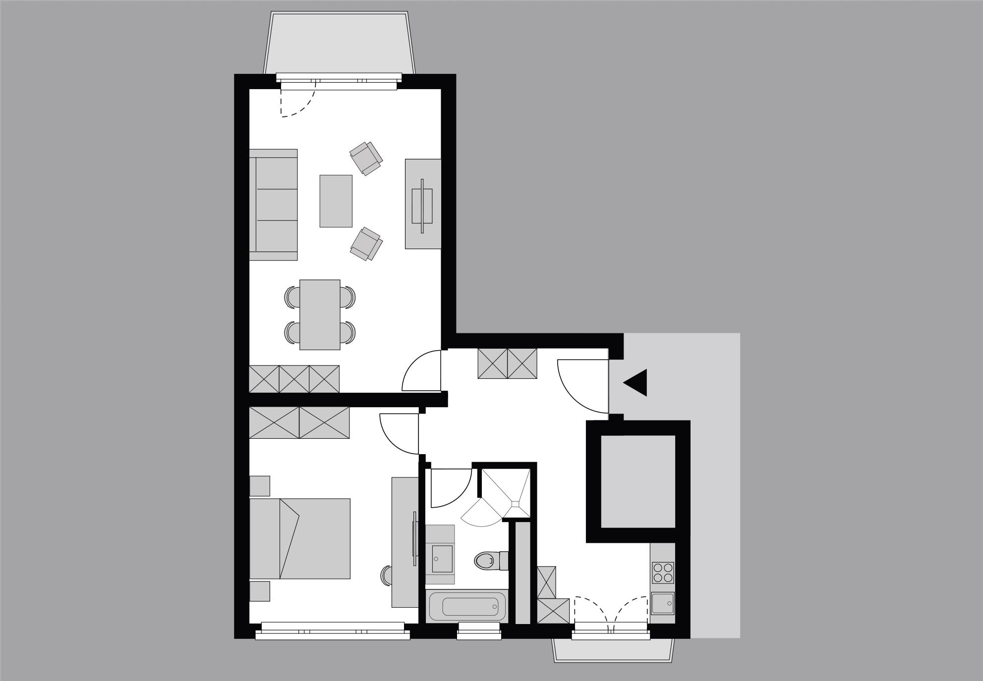 2.5-Zimmer Apartment, 60 m² - 9