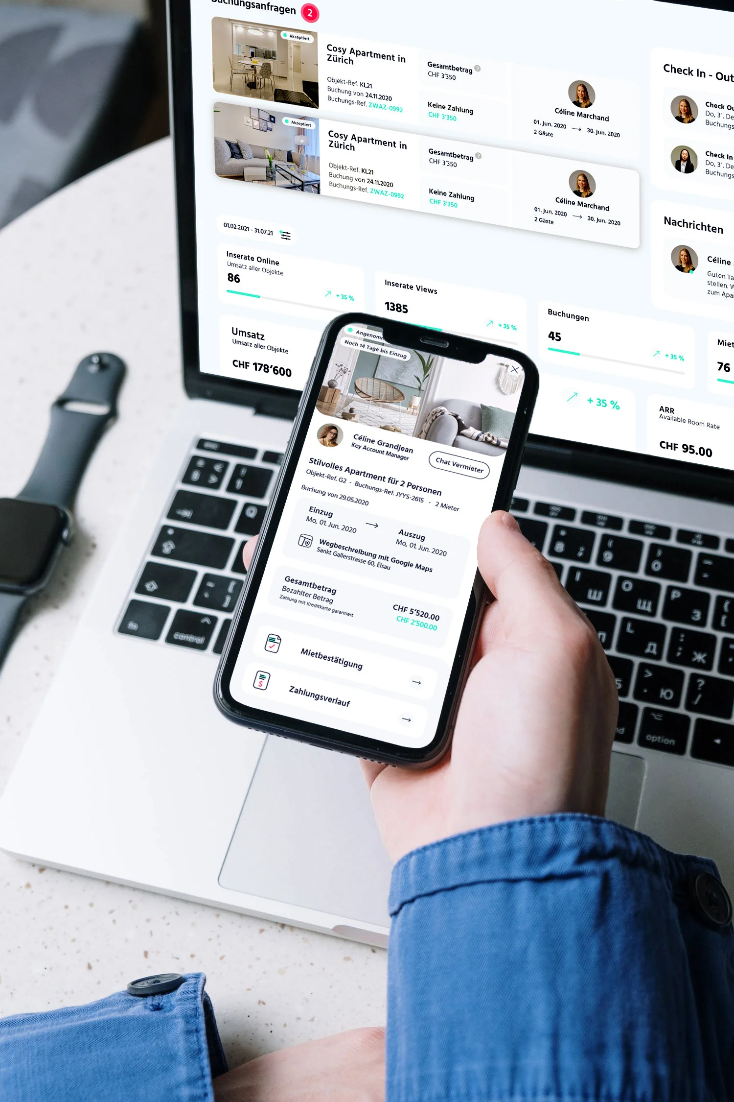 Lösung mit immoswipe